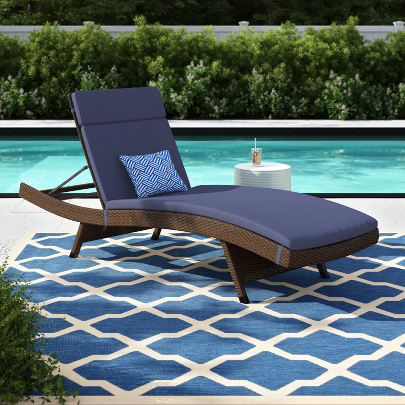 Sol 72 Outdoor Bellview Reclining Chaise Lounge with Cushion & Reviews